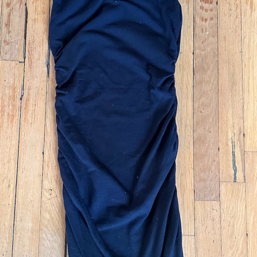 Reformation High-neck Ruched Mini Dress